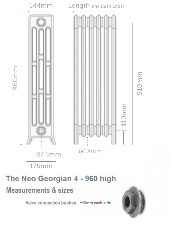 Fast Delivery Neo Georgian 4-Column 960 High, 10 Sections